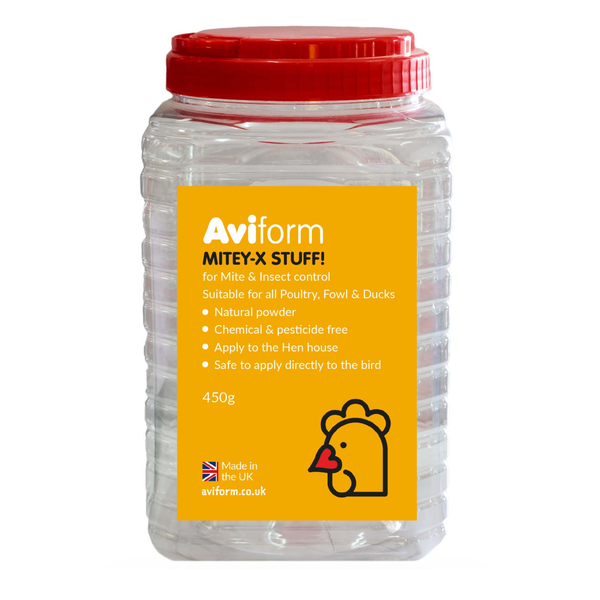 Mitey-X Stuff! Red Mite Powder for Chickens