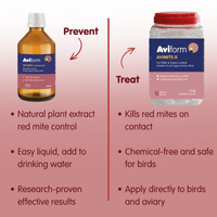 Avi-Mite Bundle - Red Mite Prevention & Cure for Cage & Aviary Birds