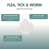 Flea, Tick &amp; Worm Tonic | Supplement For Dogs