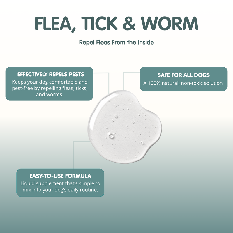Flea, Tick &amp; Worm Tonic | Supplement For Dogs