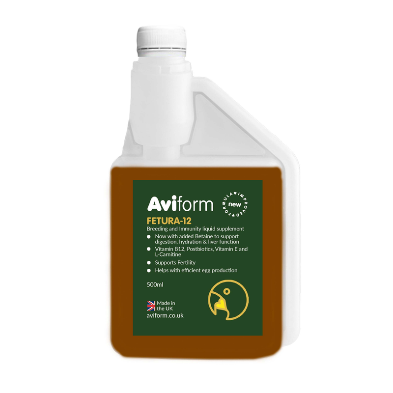Fetura-12 Liquid Breeding and Immunity Supplement for Cage And Aviary Birds
