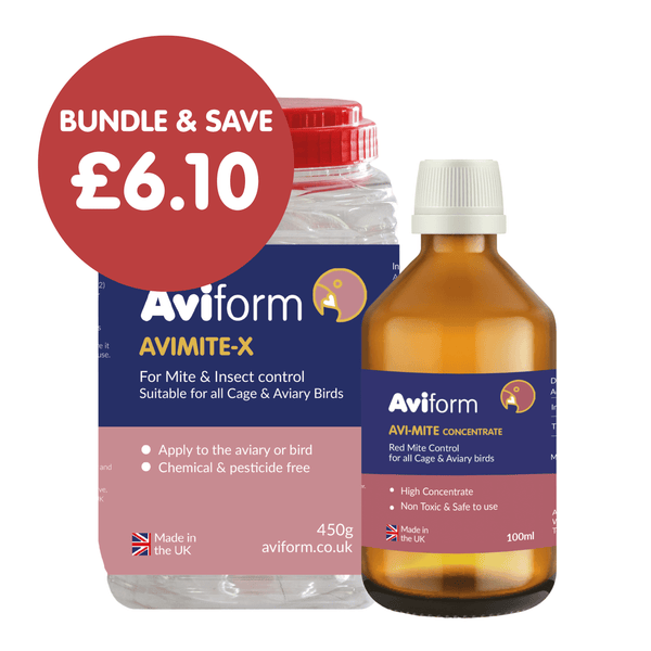 Avi-Mite Bundle - Red Mite Prevention & Cure for Cage & Aviary Birds