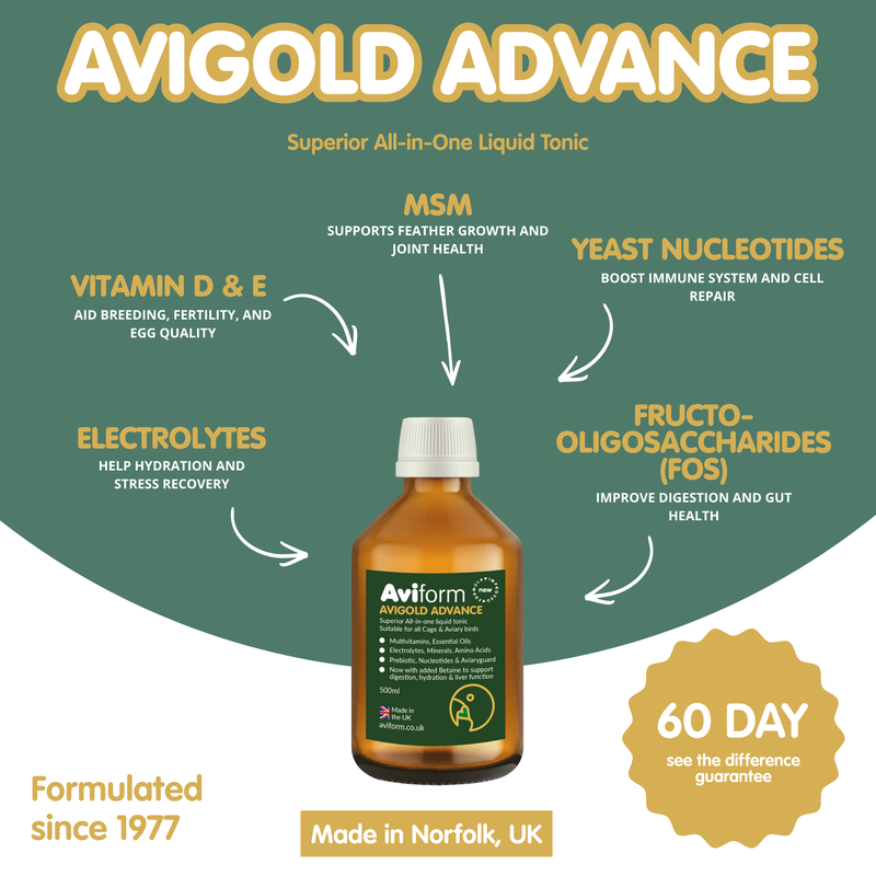 AVIGOLD ADVANCE All-in-One Cage &amp; Aviary Bird Tonic