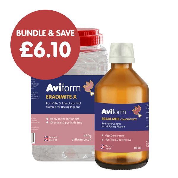 Eradi-Mite Bundle - Red Mite Prevention & Cure for Racing Pigeons